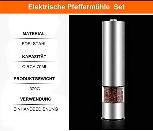 Elektrische Pfeffermühle Modrady für Salz und Pfeffer