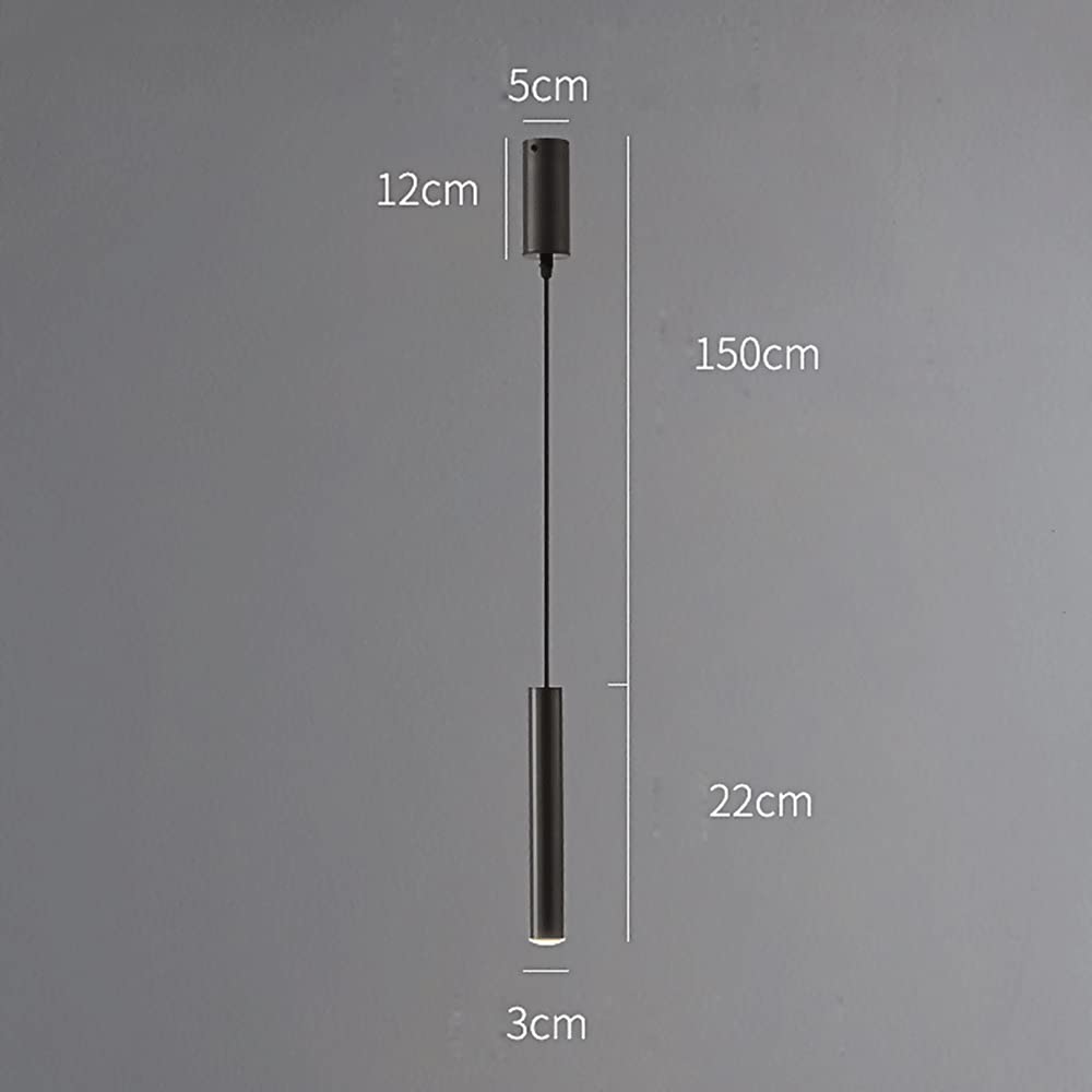 Czarna mosiężna lampa wisząca z długą rurką, nowoczesne lampy sufitowe LED na wyspie, minimalistyczny wystrój jadalni oświetlenie wiszące, miedziana lampa wisząca, lampy z kloszami optycznymi LWX