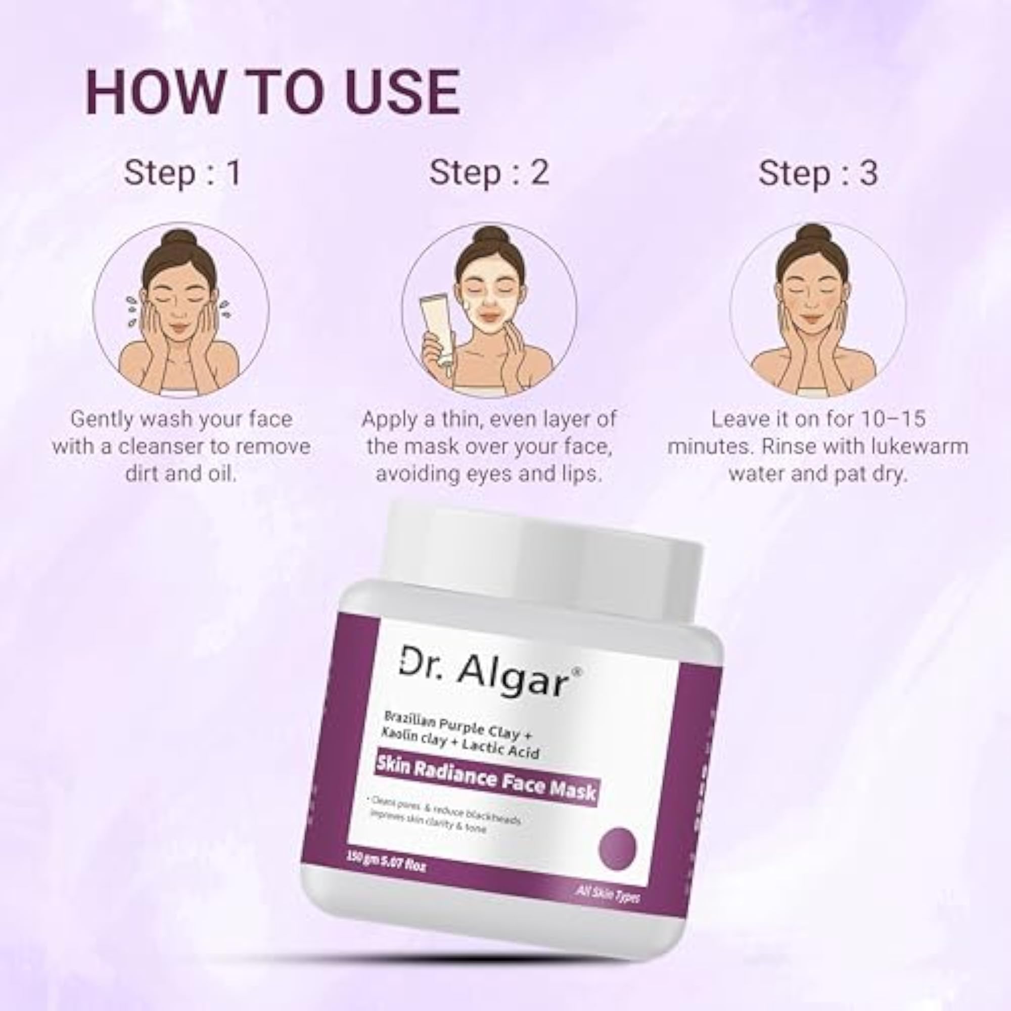 Face Serum and Face Pack Combo, Vitamin C and De-Tan Formula
