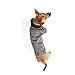 Reddy Grey Textured Fleece Dog Jacket, Medium