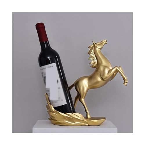 Soporte para botellas de vino de resina 27 cm miniatura 1