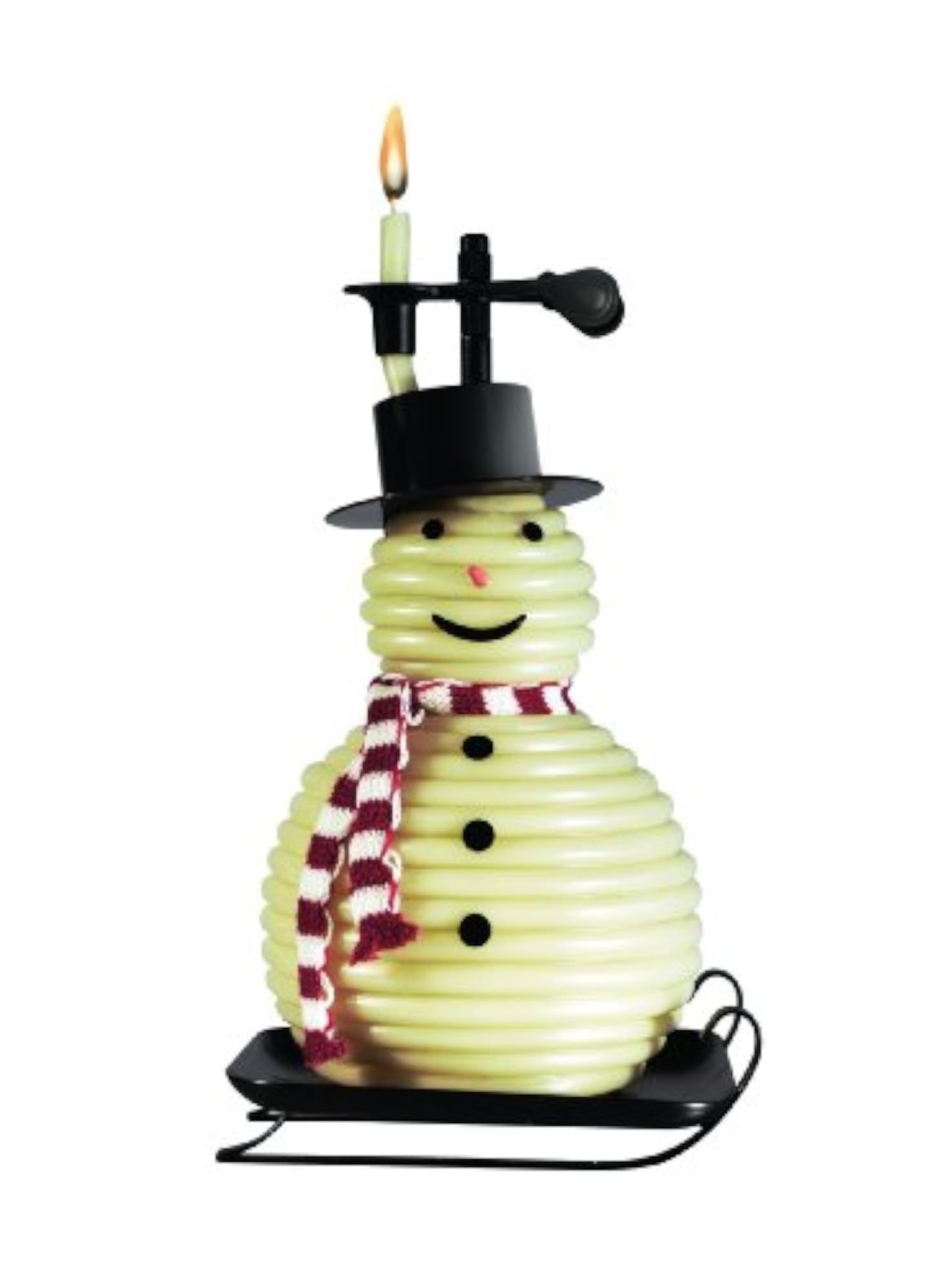 100% Natural Beeswax Snowman Candle
