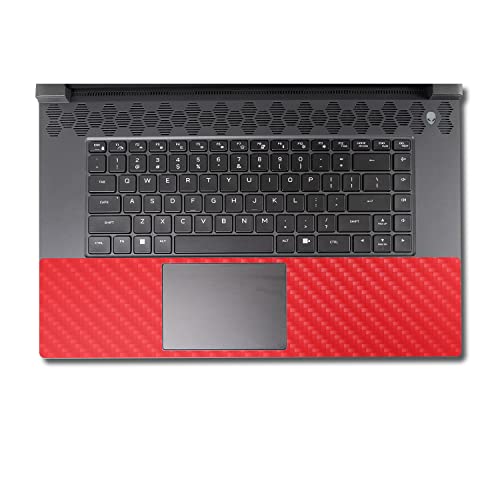 Image of MightySkins Carbon Fiber Skin Compatible with Alienware M17 R5 (2022) Full Wrap Kit - Solid Red | Protective, Durable Textured Carbon Fiber Finish | Easy to Apply & Change Styles | Made in The USA