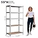 ZEUKMXOO 2200LBS Garage Shelf Rack, 28''×12''×59'' Storage Shelves, Shelving Units Free Standing, Storage Racks and Shelving, Shelves Organizer for Tool Kitchen Warehouse