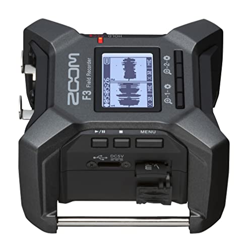 Zoom F3 Professional Field Recorder, 32-Bit Float Recording, 2 Channel Recorder, Dual Ad Converters, 2 Locking Xlr/Trs Inputs, Battery Powered, Wireless Control #TOP6