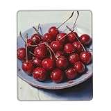 Gummierte Unterseite Mauspads, Chilenische Kirschen, modernes Gaming Mauspad, Schreibtischmatte, 25X30cm, Computer, Laptops, Tastatur