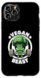 custodia per iphone 11 pro bestia vegana atleta vegano palestra vegana scherzo culturismo