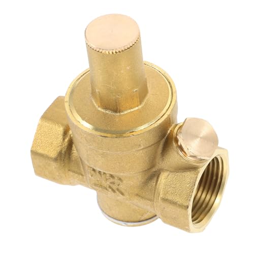 PartyKindom Réducteur De Pression Eau Réglable Laiton Régulateur Pour Eau Potable Limiteur Pression Pour Arrosage Et Rv Installation Simple Et Contrôle Pratique
