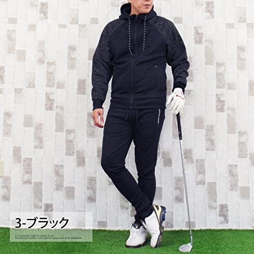 [エムシー]セットアップ メンズ ゴルフウェア 上下セット 暖