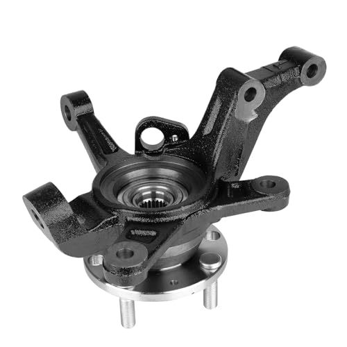Front Steering Knuckle & Wheel Bearing Hub Assembly Compatible with Chevy Aveo 2004-2011,Aveo5 2007-2011,Pontiac G3 2009-2010,Left Driver Side Replaces #96535190