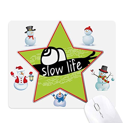 Tapis de souris famille de bonhommes de neige cadeau idéal pour collègue
