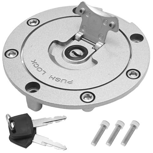 MospdyGear DE0025-HMR Tankverschluss mit Schloss Schlüsseln, Ersatz für Honda CBR600 CBR250 CBR1000 CB250 CB400 VFR800 VTR1000