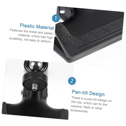 Pinzas para cámara resistentes con rótula giratoria para iluminación 4
