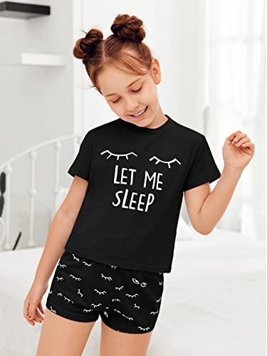 Image of Kingdenergy Girls Summer Cute Print Shorts Set T-Shirt and Short Pant 2 Piece Outfits Clothing Sets