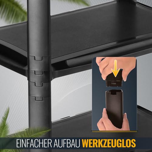 Bürocontainer Ricoo Rollcontainer mit Schubladen in Schwarz