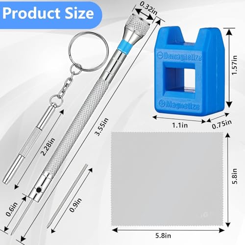 Conjunto de chaves de fenda profissional de 13 peças, kit de reparo de óculos de micro precisão AOMI