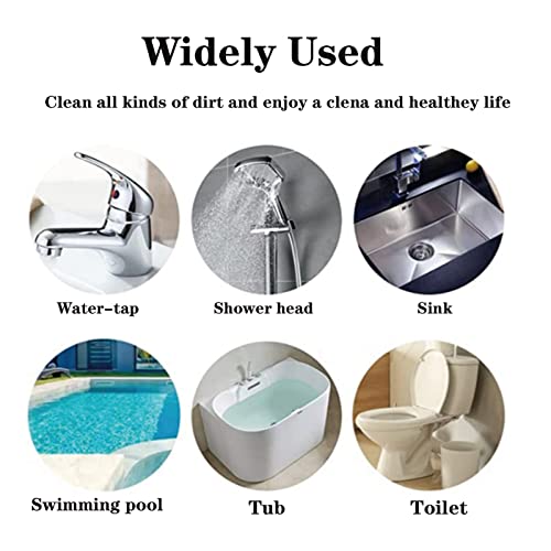 Pumice Stone For Toilet Bowl Cleaning With Extra Long Wand For Deep Clean-Removes Limescale&Hard Water Stains-Toilet Brush/Tile/Grout/Swim Pool/Grill With 1 Wand+8 Pumice Stones #TOP5