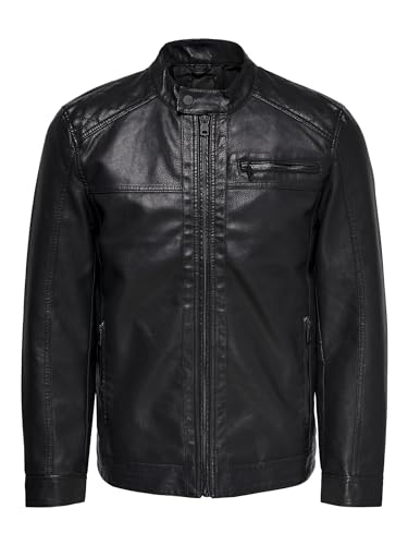 Only & Sons Faux Leather Jacket onsAL Faux Leather Jacket Black m Black 1 M