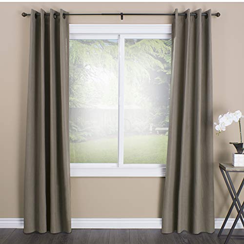 Decopolitan - 278246102 Facet Ball 5/8" Curtain Rod Set, 48 To 86 Inches, Vintage Bronze #TOP2