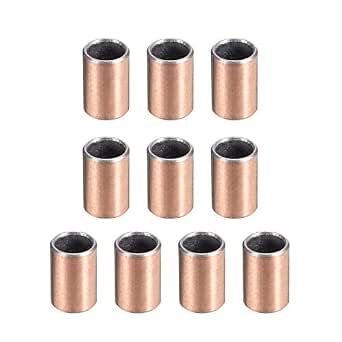 Bones Bearings Pillow Block Bearing Othmro 6 Pcs Oilless Bushing Sleeve Bearing 1.76"Bore X1.95"OD X0.98" Length Plain Bearings Wrapped Oilless Bushings Sleeve Bearings Bearings 10mm Bore