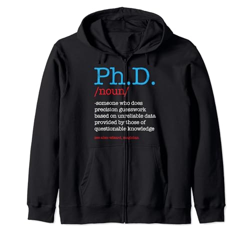Ph.D PHD Student Definizione Sarcastic Funny Graduation Gift Felpa con Cappuccio