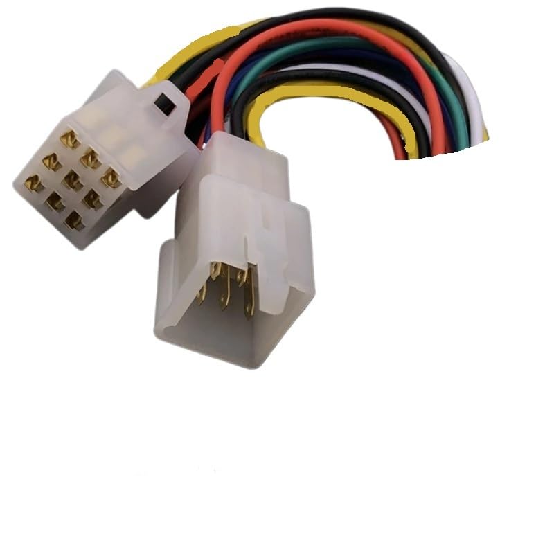 Lot de 10 connecteurs de câbles électriques mâles et femelles 2,8 mm 2/3/4/6/9 broches pour automobile (4P, 15 cm_10 ensembles_0,75 carré)
