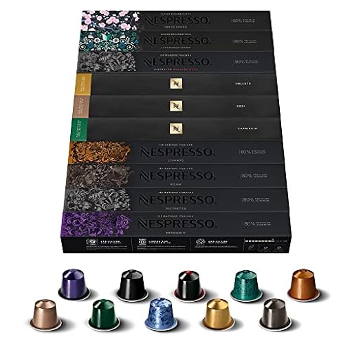 Nespresso Original Cápsulas de Café, 100 Unidades, 10 Variedades para Cafetera. Descubre tu gama de cafés preferida | Ya disponible en tu tienda friki favorita! En mundofriki.es!