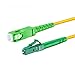 Produktbild CONBIC® LWL Glasfaser-Kabel  20m OS2 gelb, SC/APC auf LC/APC 8° Stecker, Simplex 9/125 Patchkabel  Lichtwellenleiter 20 Meter G.657.A2