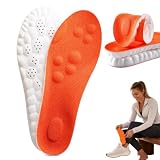 Entlastungssohlen Plantarfasziitis, Steps Einlegesohlen, Massageeffekt, Druckentlastung, Atmungsaktiv, Zuschneidbar, für Damen & Herren, Ideal für Arbeit & Sport, Stoßdämpfendes Gel