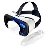 [DISEÑO AJUSTABLE]: nuestros auriculares de realidad virtual se adaptan a ti. Con banda ajustable para la cabeza y el espaciado de la lente, encontrará el ajuste perfecto para el tamaño de su cabeza y la distancia ocular. Disfruta de horas de comodidad sin puntos de presión.