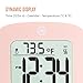 MARATHON Compact Alarm Clock with Temperature & Date, Pink - Large, Easy to Read Display with Backlight - Easy to Set Up & Use - Two AAA Batteries Included