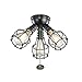 Kichler 370041SBK Fan Light Kits Industrial 3 Light Fixture