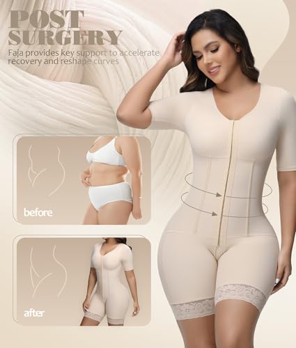 Image of M MYODRESS Fajas Colombianas Moldeadoras Shapewear for Women Faja Body Shaper Tummy Control Post Surgery Compression Garment