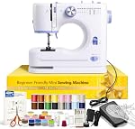 Portable Tabletop Beginner Mini Sewing Machine for Home Use, Compact & Easy-to-Use Sewing Machine for Quick Repairs, DIY Crafts & Alterations, Giftable Sewing Machine for Beginners, Kids & Adults