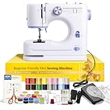 Portable Tabletop Beginner Mini Sewing Machine for Home Use, Compact & Easy-to-Use Sewing Machine for Quick Repairs, DIY Crafts & Alterations, Giftable Sewing Machine for Beginners, Kids & Adults