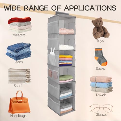 2Pack-Hanging-Closet-Organizer-6-Tier-Hanging-Storage-Shelves-Foldable-Clothes-Organization-Wardrobe-Organiser-with-18-Side-Pockets-for-Home-Bedroom-Organization-Clothes-Accessories
