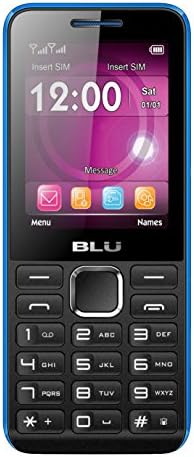 BLU Tank II T193 Unlocked GSM Dual-SIM Cell Phone w/ Camera and 1900 mAh Big Battery - Unlocked Cell Phones - Retail Packaging - Black Blue