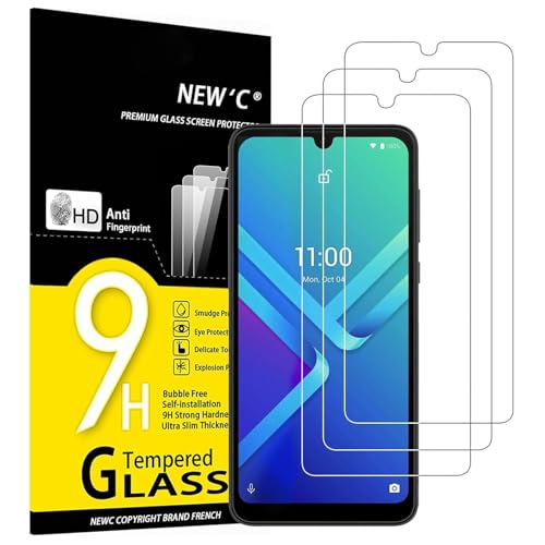 NEW'C Lot de 3, Verre Trempé pour Wiko Y82, Film Protection écran - sans Bulles d'air -Ultra...