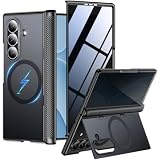 Red2Fire for Samsung Galaxy Z Fold 8 Ultra Case with Privacy Screen Protector, [Compatible with Magsafe], [Built-in Kickstand & Full Body Hinge Protection] Magnetic Slim Phone Case, Black