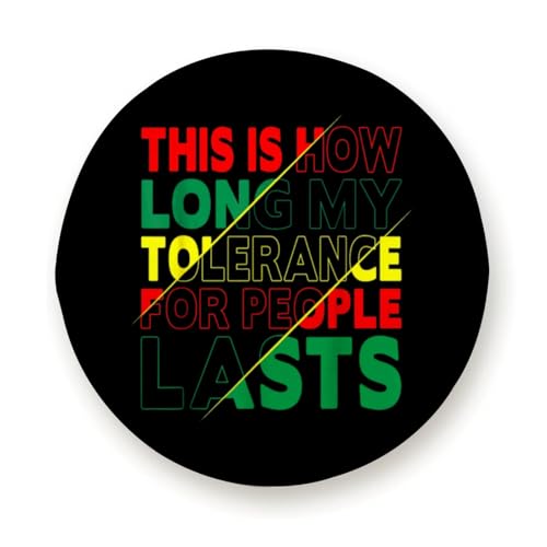 This is How Long My Tolerance for People Lasts Cute Camper Spare Tire Cover Waterproof Wheel Cover Universal Fit 15 inch