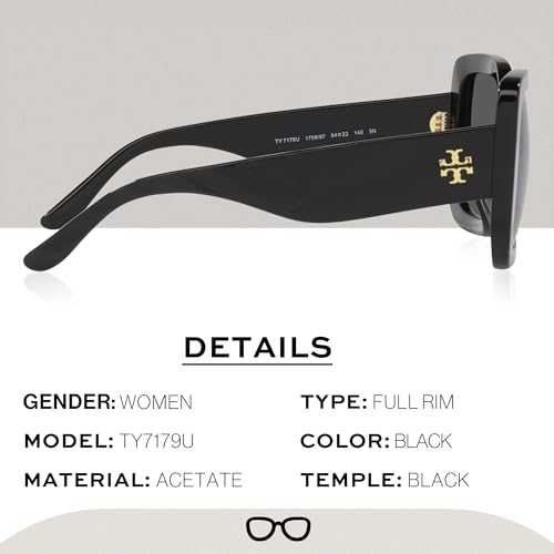 Tory Burch TY7179U BUTTERFLY Shape Sunglasses with eSHADES Luxury Eyewear kit Bundle2