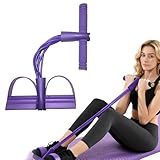 Bandes de Résistance avec Poignées, Élastique de Fitness à 6 Tubes, Bandes de Résistance pour l’Entraînement, Équipement de Fitness en Latex pour Bras, Jambes, Taille et Abdomen