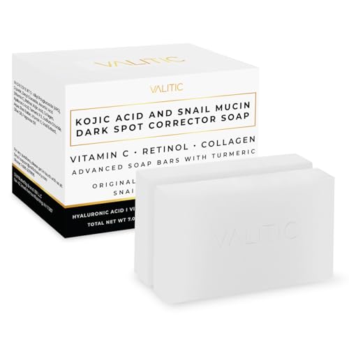 VALITIC Vitamin C Serum - Anti Aging and Dark Spot Remover for Face, Skin Care with Niacinamide, Hyaluronic Acid, Collagen, Kojic Acid, Turmeric - Brightening Face Serum 1 fl oz