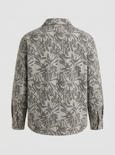 Image of Men's Cotton Overshirt Shacket | Full Sleeve | Single Pocket | Oversized Shirt