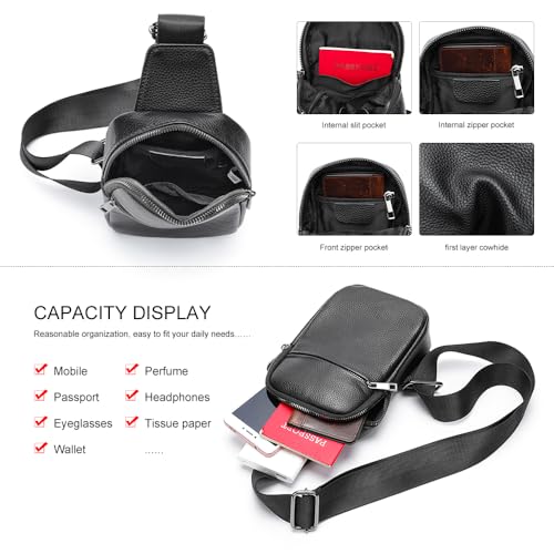 Genuine Leather Mini Sling Bag