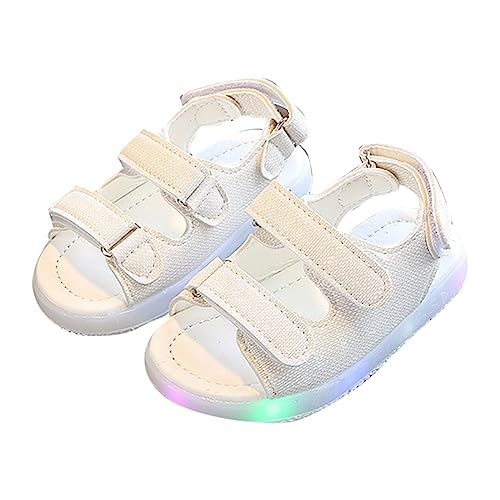 Toddler Boys Girls Light Up Sandals Open Toe Non-slip Luminous Sneakers Breathable Beach Shoes Kids Two Strap Shoes2
