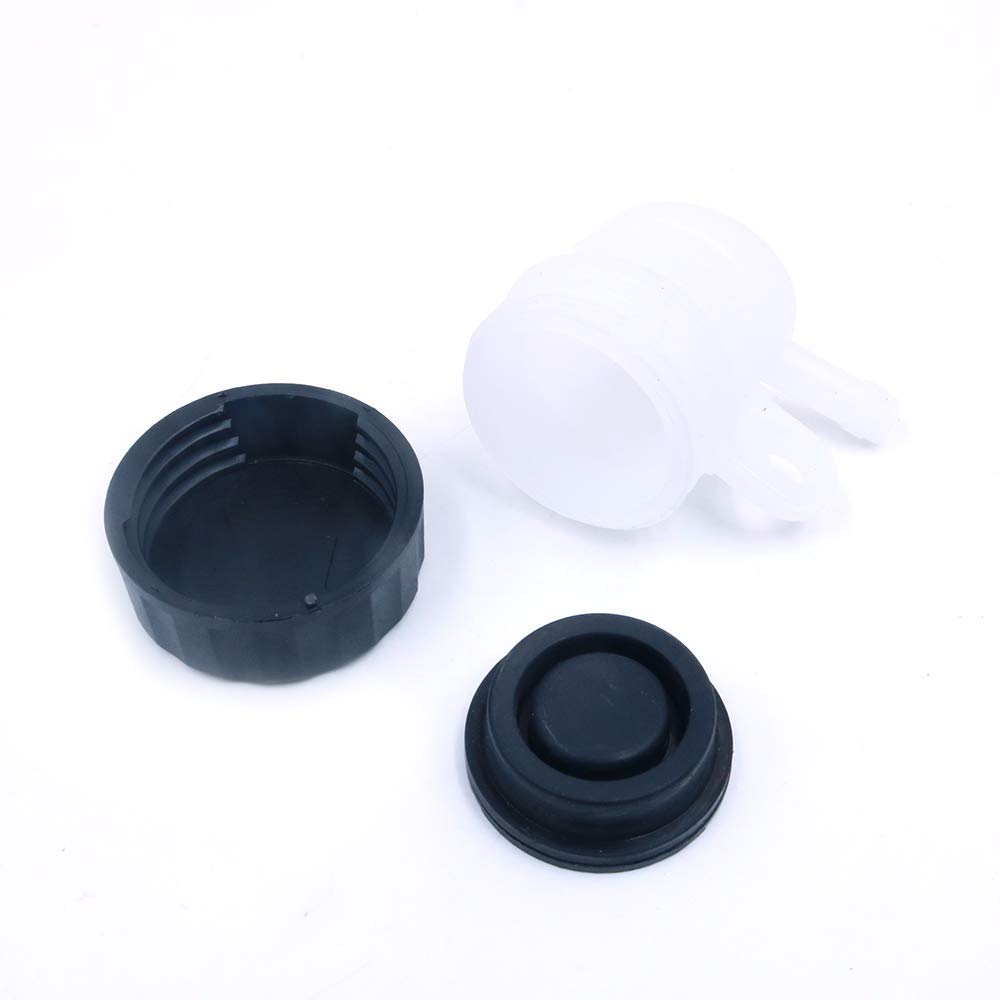 Namvo 6Pcs Ricambi per moto Serbatoio del freno universale Bottiglie di fluido anteriore Coppe dell'olio Cilindro principale del motociclo, testa obliqua