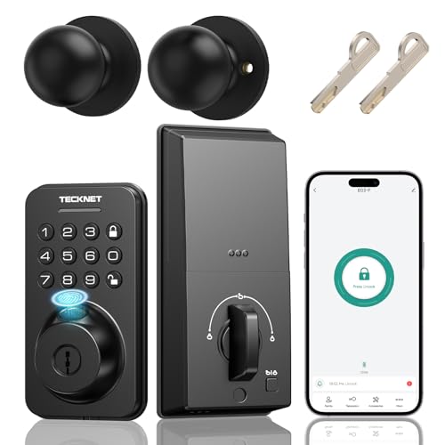 Keyless Entry Door Lock with Fingerprint Keypad