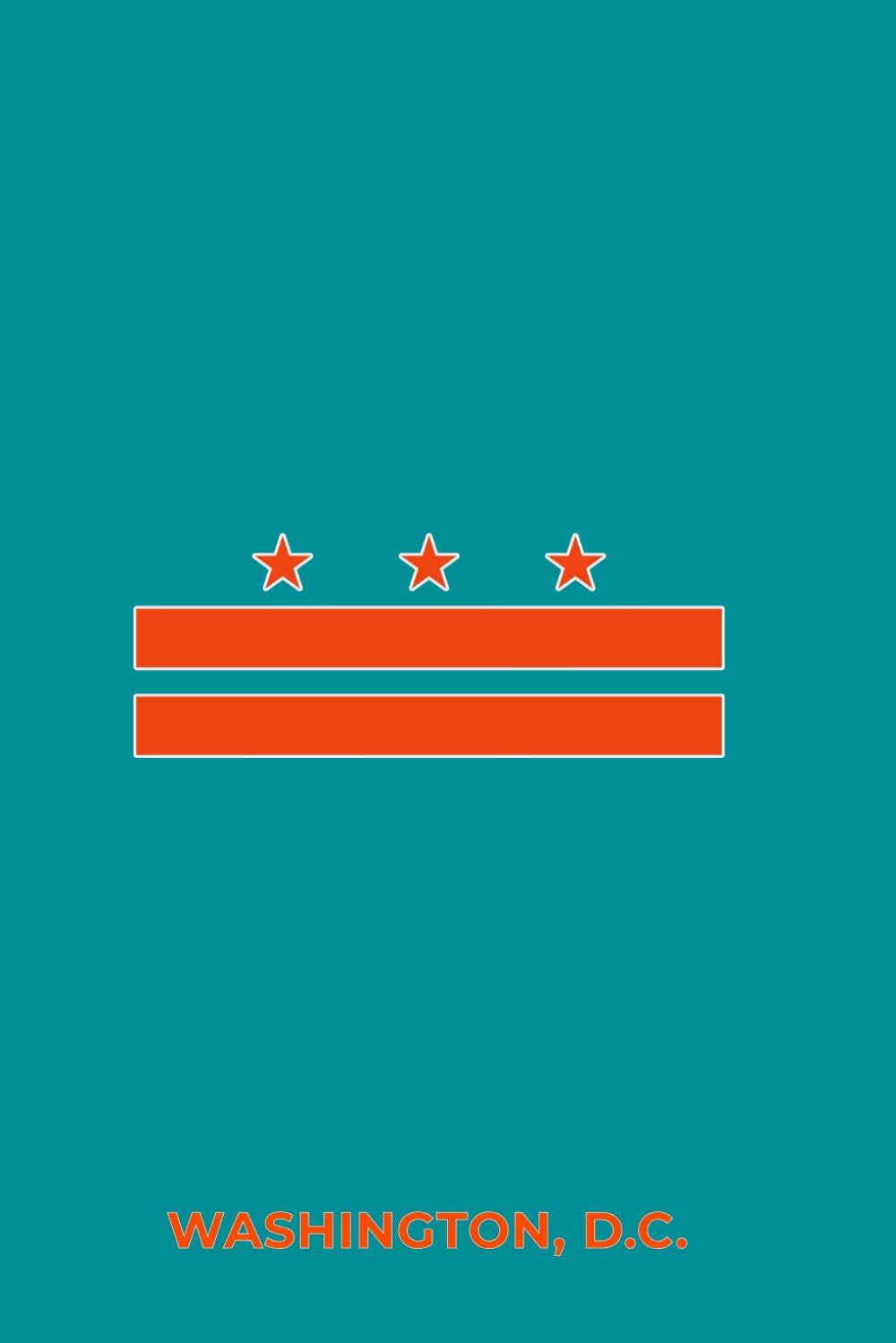 WASHINGTON, D.C. – AQUA AND ORANGE: Premium Lined Notebook Inspired by the Nation’s Capital