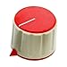 ezqnirk 5pcs 29mmX21mm Inner Diameter 6mm XN-28Z knob Potentiometer Cap Plastic Potentiometer Handle KN110,red